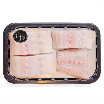 Bandeja de lubina en supremas con piel (350 gr)